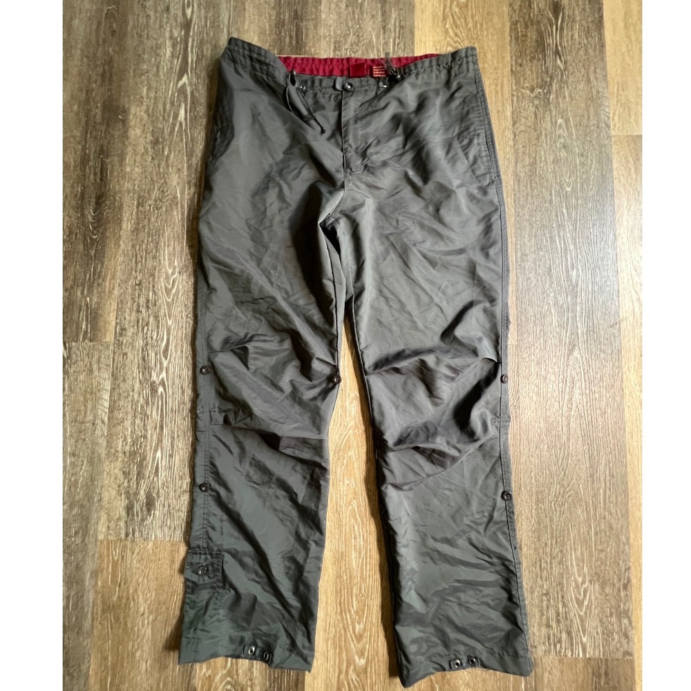 Nature Technical Cargo Pants Mens Large Grey Snap Button Leg Utility Gorpcore